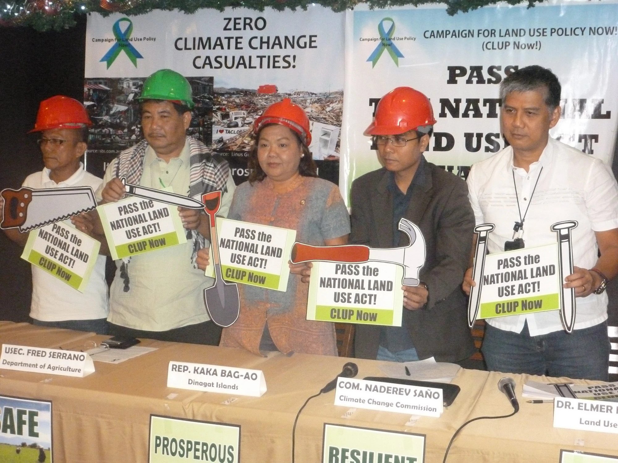 Challenge to PNoy Administration:  REBUILD SAFE, PROSPEROUS, RESILIENT COMMUNITIES! PASS the National Land Use Act NOW!