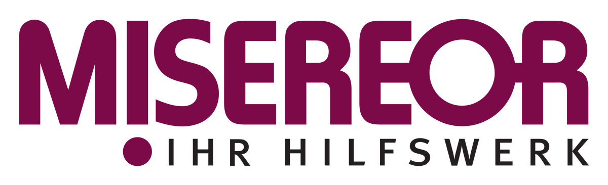 Donor organizations logos including MISEREOR, European Union, Fund Global Human Rights, and Rainforest Trust